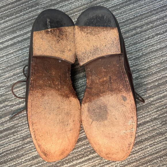 Frye Chestnut Brown Leather Chukka Boots Men’s 7D Career Preppy Office Heritage - Picture 8 of 10